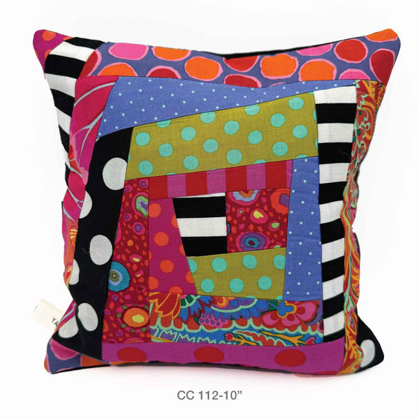 Couch Candy, Throw Pillows, Bold Fabric Collages, Playful, Splash Of Whimsy