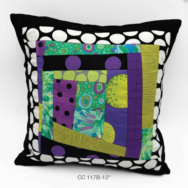 Couch Candy, Throw Pillows, Bold Fabric Collages, Playful, Splash Of Whimsy